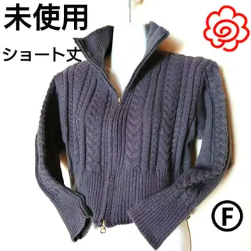 여성용 긴팔 가디건 숏 기장 W 지퍼 컴팩트 멋스러운 가을/겨울