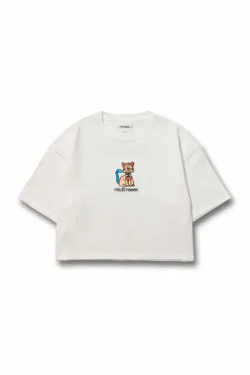 vaultroom KEY CAT CROPPED TEE