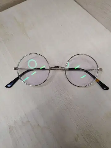 한 코 무도수 패션 안경 둥근 안경