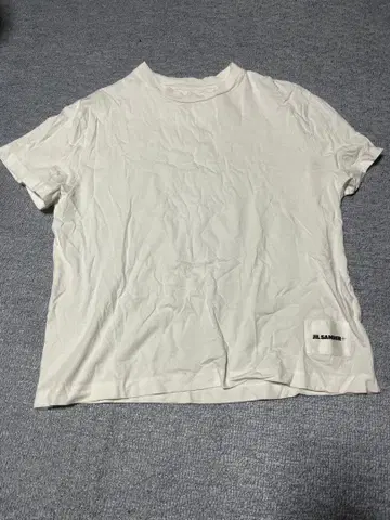 질 샌더+ 화이트 T셔츠 100% 오가닉 코튼