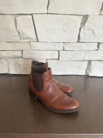 브라운 사이드 고어 부츠 모드 카오리