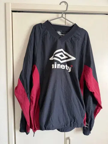 9090/UMBRO 콜라보 나일론 자켓 XL 네이비/레드