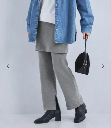 니트라이크 리브 스커트 팬츠