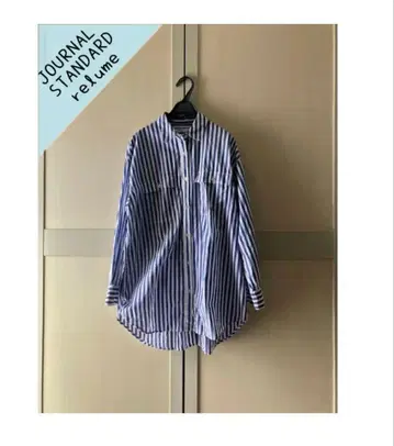 저널 스탠다드 리룸 코튼 스트라이프 아웃 포켓 셔츠