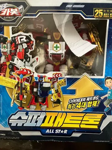 한국 토이 헬로카봇 슈퍼 파트론 용자 로봇 그레이트 합체