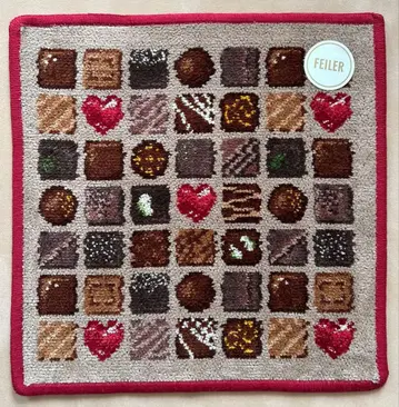 FEILER 코프레도쇼콜라 초콜릿 패턴 손수건