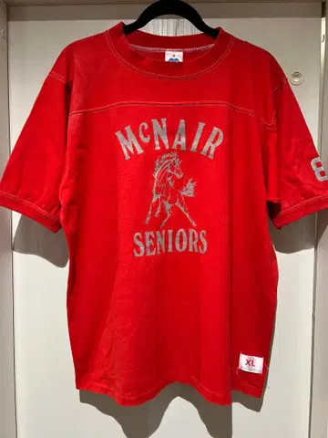 USA제 Miller 풋볼 T셔츠 사이즈 XL 빨간색