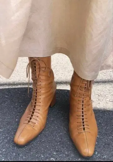 CLANE 클라네 SHORT BOOTS 레이스업 부츠