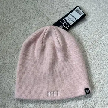 47 브랜드 핑크 니트 모자 모모크로 콜라보