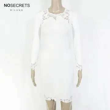 새상품 노 시크릿 리브 니트 원피스 38 EOP1713 XS 사이즈