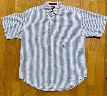 스트라이프 반팔 셔츠 M 사이즈