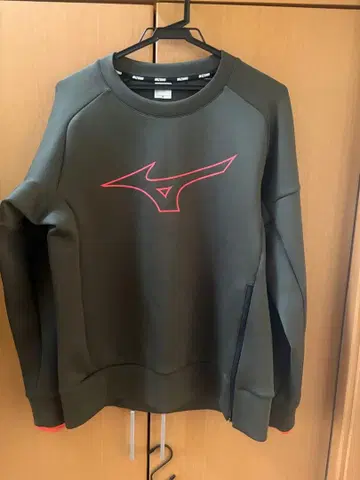 Mizuno 트레이닝 맨투맨 M 다크 그린