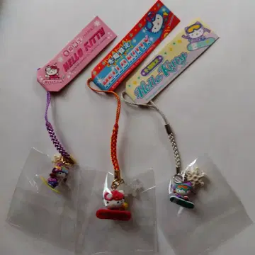 키티 겨울 한정판 스노우보드 스트랩 3개 세트