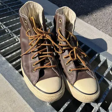 CONVERSE ALL STAR 브라운 가죽 하이컷