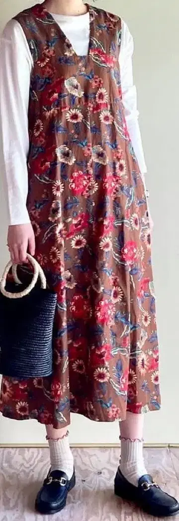 yuni 꽃 프린트 원피스