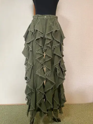 BELPER 러플 데님 팬츠