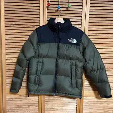 THE NORTH FACE 다운 자켓 올리브 그린/블랙