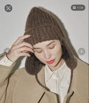 미사용 새상품 TODAYFUL Flight Knit Cap 초코