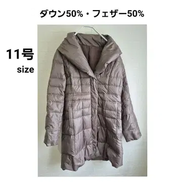 미디엄 다운 자켓 모카 브라운 11호 루즈핏 L 사이즈