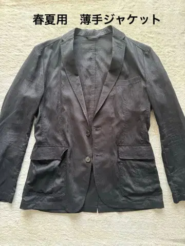 TAKAQ 봄/여름용 블랙 테일러드 자켓 L