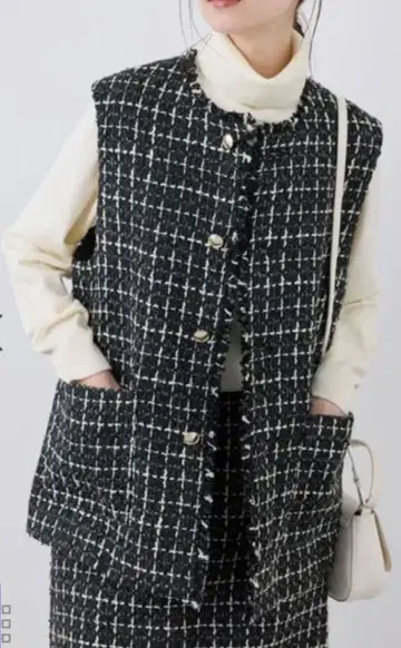 ROPE picnic 트위드 베스트 38 로페