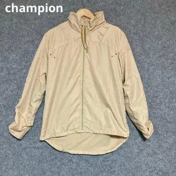 챔피언 경량 베이지 풀 집업 마운틴 후드티