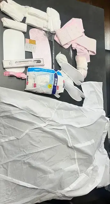 일본 정통의상 소품 일체 S 사이즈 화이트 성인식