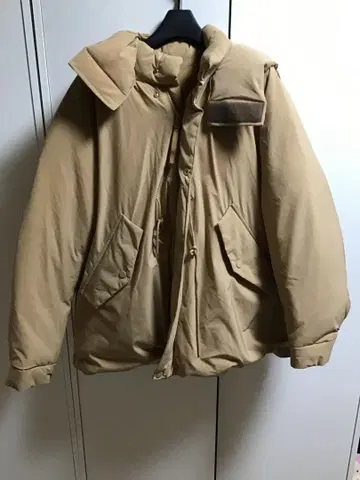 RonHerman/론 헤르만 후드 부착 다운 자켓/XS 베이지