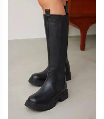 AZUL 아줄바이마우지 트랙 밑창 롱 부츠 M