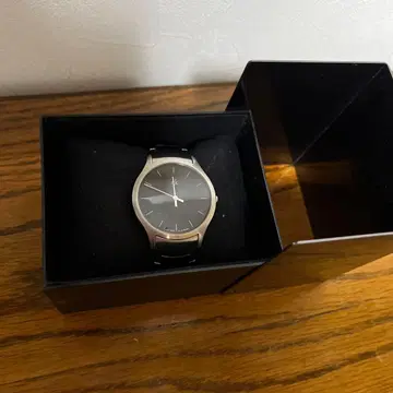 Calvin Klein 아날로그 손목시계 블랙 금속