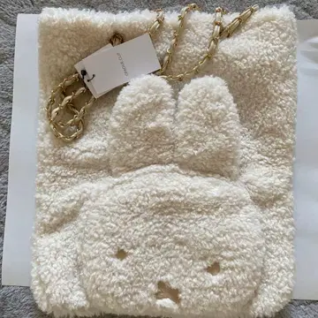 OPAQUE CLIP 미피 페이스 토트백 화이트