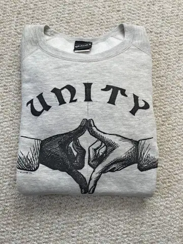 beams UNITY 디자인 맨투맨 그레이