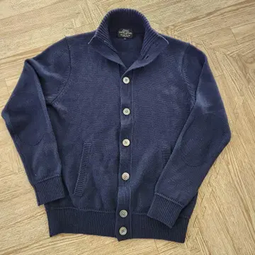 UNITED ARROWS 네이비 미들 게이지 가디건 S 사이즈