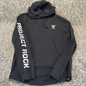 언더아머 프로젝트 락 후드티 M 블랙