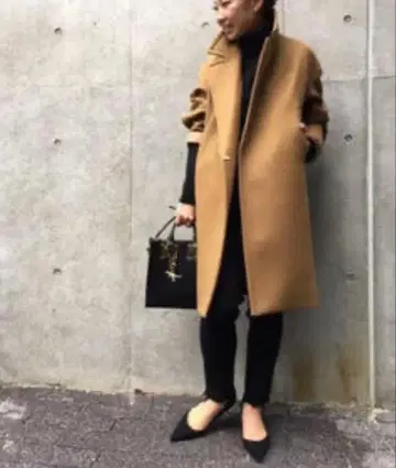 Deuxieme Classe 멜톤 더블 크로스 카멜