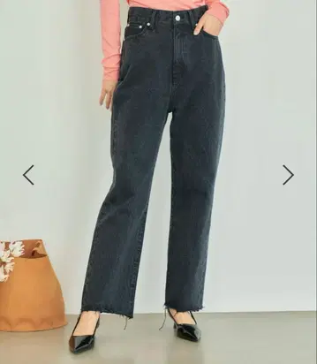eL Highrise straight denim pants M