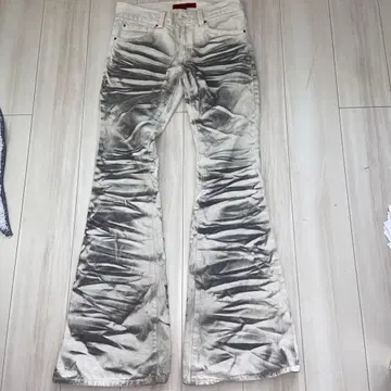 Jaded London 부츠컷 데님 화이트 w30