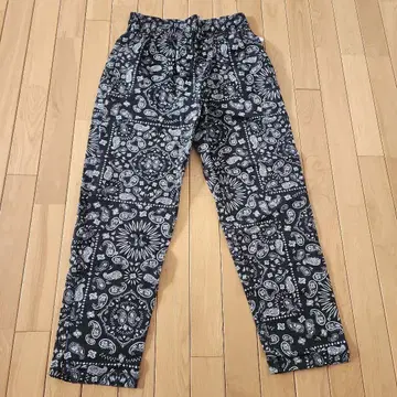 쿡맨 셰프 팬츠 페이즐리 블랙 사이즈 M 미사용