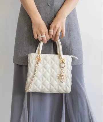 RANDA 2WAY 퀼팅 백 화이트