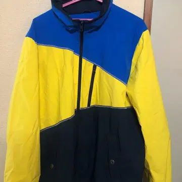 NAUTICA 나일론 자켓 파랑 노랑 블랙