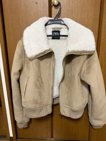 ZARA 베이지 플리스 자켓