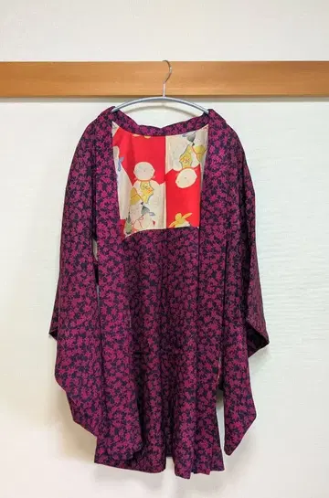 앤티크 긴 겉옷 동자 깃털 안감