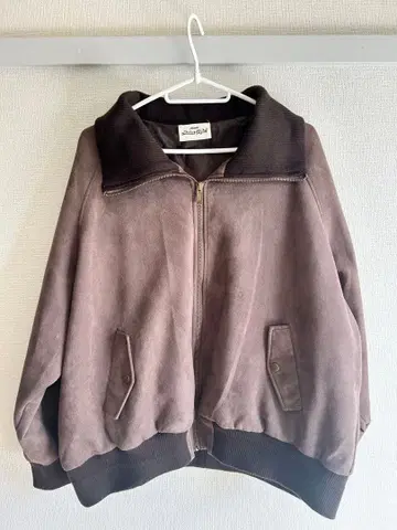 브라운 스웨이드풍 아우터