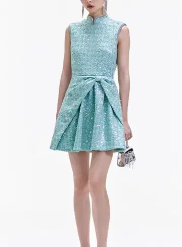 셀프포트레이트 스팽글 리본 드레스