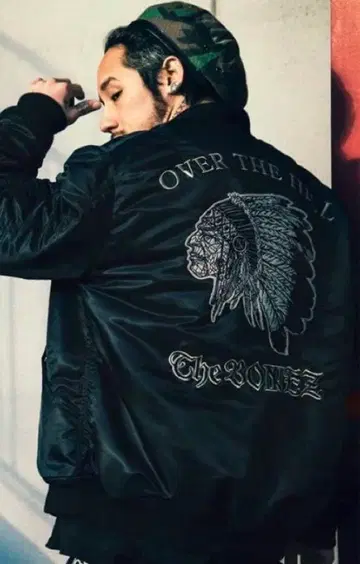 THE BONEZ 333장 한정판 초기 MA-1 자켓 블랙 M 사이즈