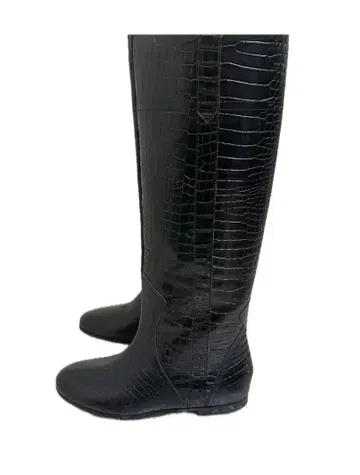 보에모스 천연 가죽 롱 부츠 블랙