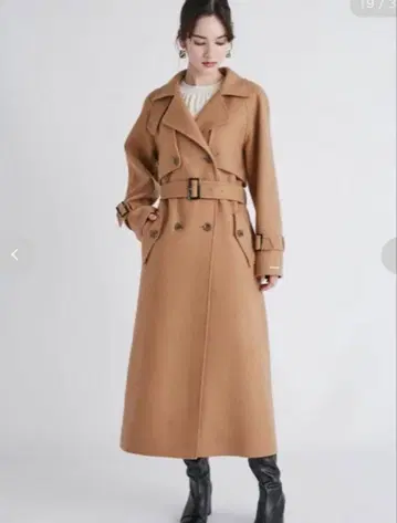 [ 새상품급 ] 셀포드 카멜 트렌치코트