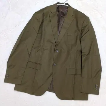[ 레어 60/5XL ] 카키 테일러드 자켓 레이온 비즈니스 캐주얼