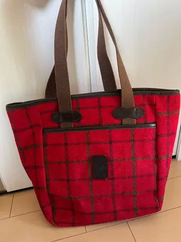 Harris Tweed 레드 트위드 토트백