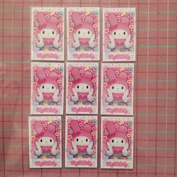캐릭터 포토트레 산리오 라이브 캐릭터 3 마이멜로디 9장 세트
